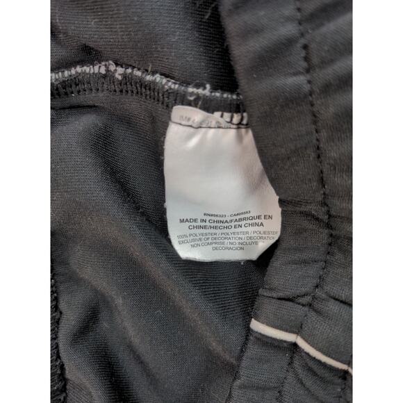 Nike Athletic Pants Size M Black 100% Polyester White Stripe - Picture 8 of 10